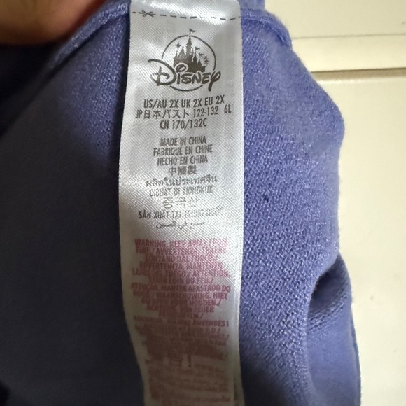 Disney Purple Minnie Mouse Embroidered Knit Cardigan Plus Size 2X - Picture 9 of 11